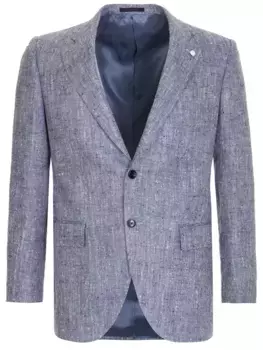 Пиджак из шелка и льна