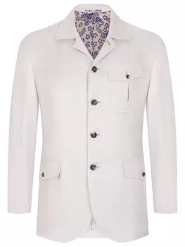 Пиджак из шелка и льна STILE LATINO