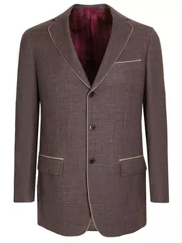 Пиджак из шелка и шерсти CASTANGIA