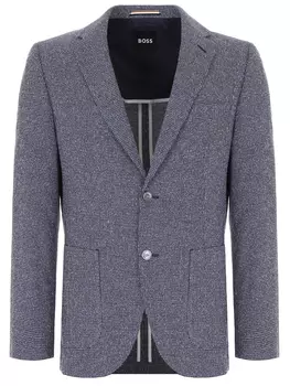 Пиджак из шерсти и хлопка