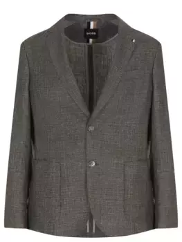 Пиджак из шерсти и льна