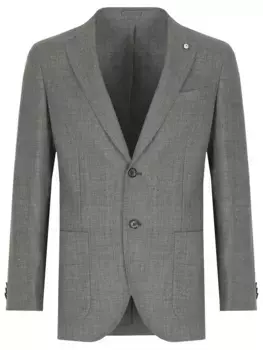 Пиджак из шерсти и льна