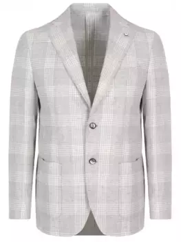 Пиджак из шерсти и льна