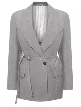 Пиджак из шерсти и льна BRUNELLO CUCINELLI