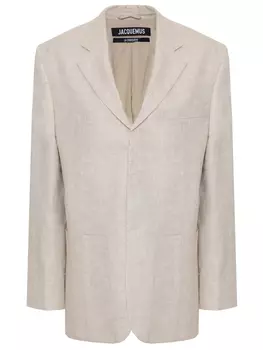 Пиджак из вискозы и льна JACQUEMUS