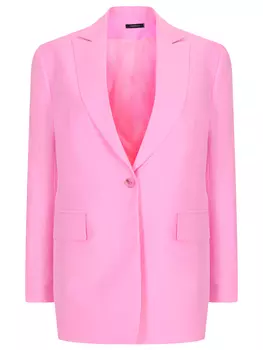 Пиджак из вискозы и льна VASSA&CO