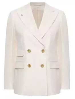 Пиджак изо льна и хлопка