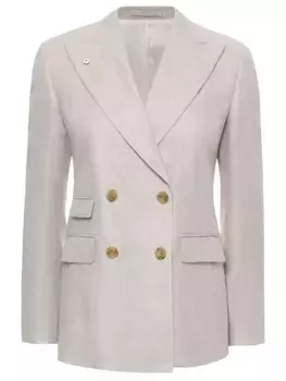 Пиджак изо льна и хлопка