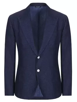 Пиджак изо льна и хлопка DOLCE & GABBANA