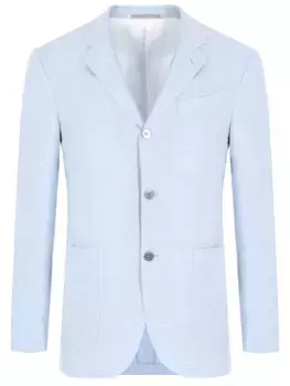 Пиджак изо льна и шерсти