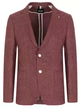 Пиджак изо льна и шерсти