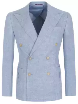 Пиджак льняной двубортный