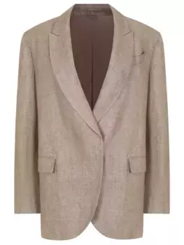 Пиджак льняной с люрексом