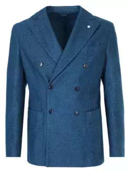 Пиджак шерстяной двубортный