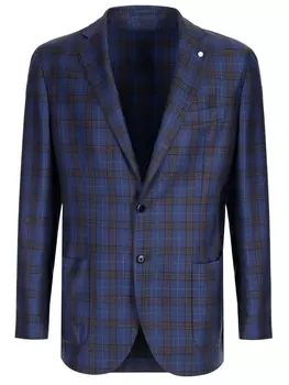 Пиджак шерстяной в клетку