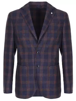 Пиджак шерстяной в клетку
