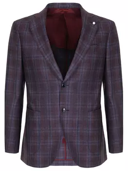 Пиджак шерстяной в клетку