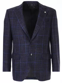 Пиджак шерстяной в клетку
