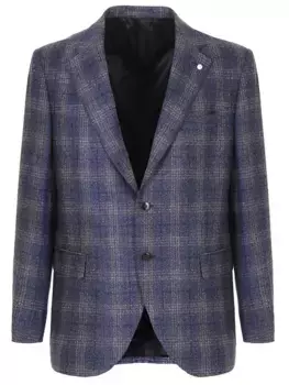 Пиджак шерстяной в клетку