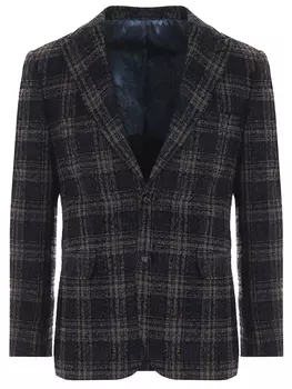 Пиджак шерстяной в клетку TRIMFORTI