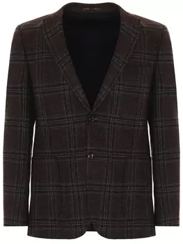 Пиджак шерстяной в клетку TRIMFORTI