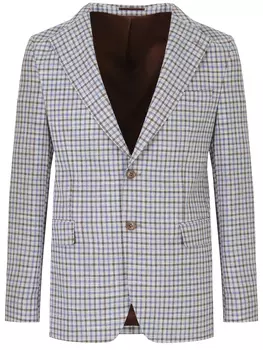 Пиджак шерстяной в клетку TRIMFORTI
