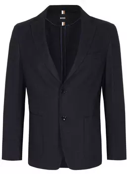 Пиджак Slim Fit из хлопка и вискозы BOSS