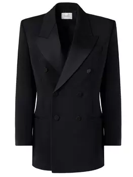 Пиджак-смокинг шерстяной SAINT LAURENT