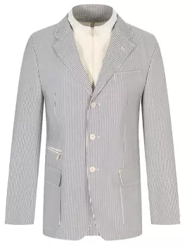 Пиджак в полоску хлопковый CORNELIANI