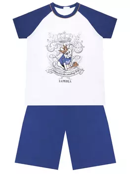 Пижама хлопковая с принтом