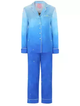 Пижама из вискозы с принтом