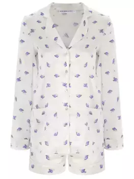Пижама шелковая с принтом