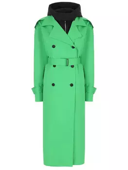 Плащ двубортный