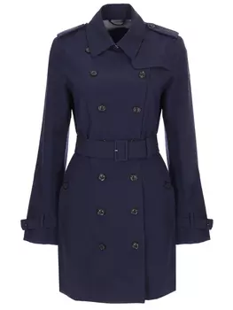 Плащ двубортный