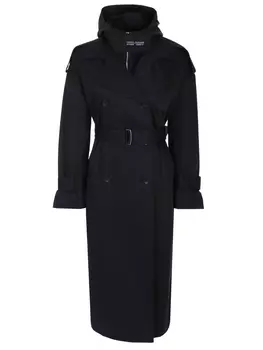 Плащ двубортный хлопковый