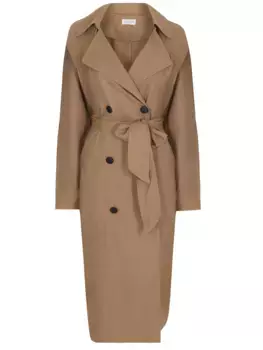 Плащ двубортный из вискозы