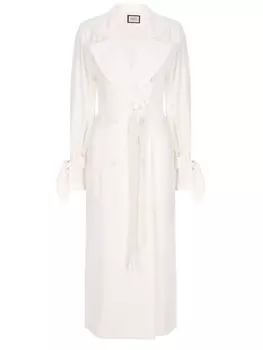 Плащ двубортный из вискозы SHATU