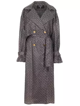 Плащ с принтом