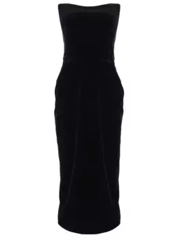 Платье бархатное