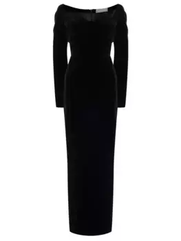 Платье бархатное