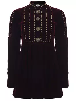 Платье бархатное SAINT LAURENT