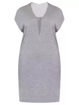 Платье-футболка из кашемира BRUNELLO CUCINELLI