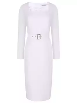 Платье-футляр хлопковое