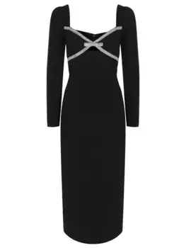 Платье-футляр из крепа