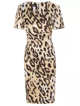 Платье-футляр с принтом DANIELA DREI