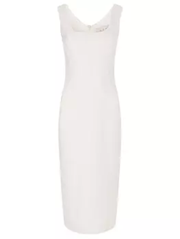 Платье-футляр шелковое