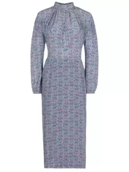 Платье-футляр шелковое