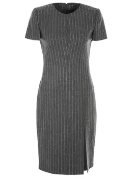 Платье-футляр шерстяное