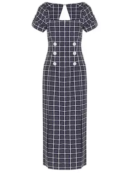 Платье-футляр в клетку THREE FLOOR