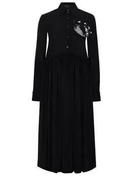 Платье хлопковое с декором AVTANDIL